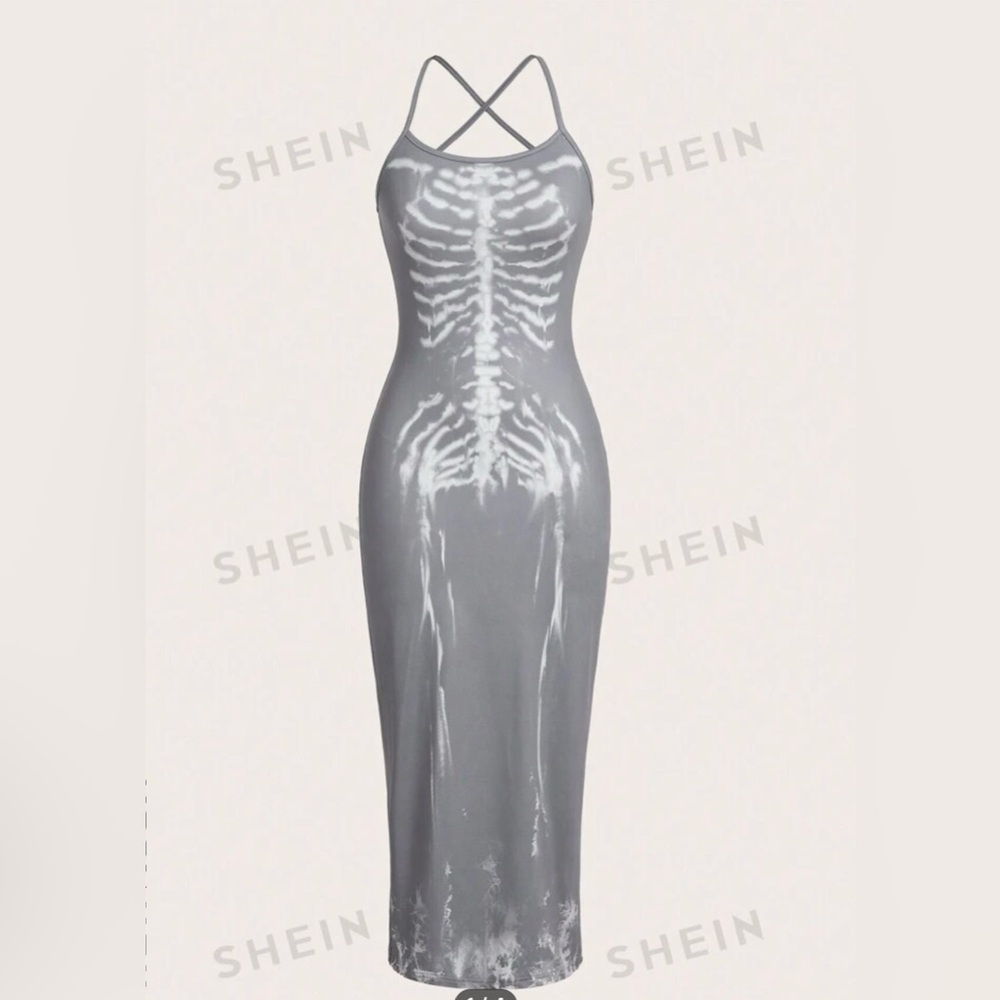 SHEIN skeleton dress - Picture 3 of 6
